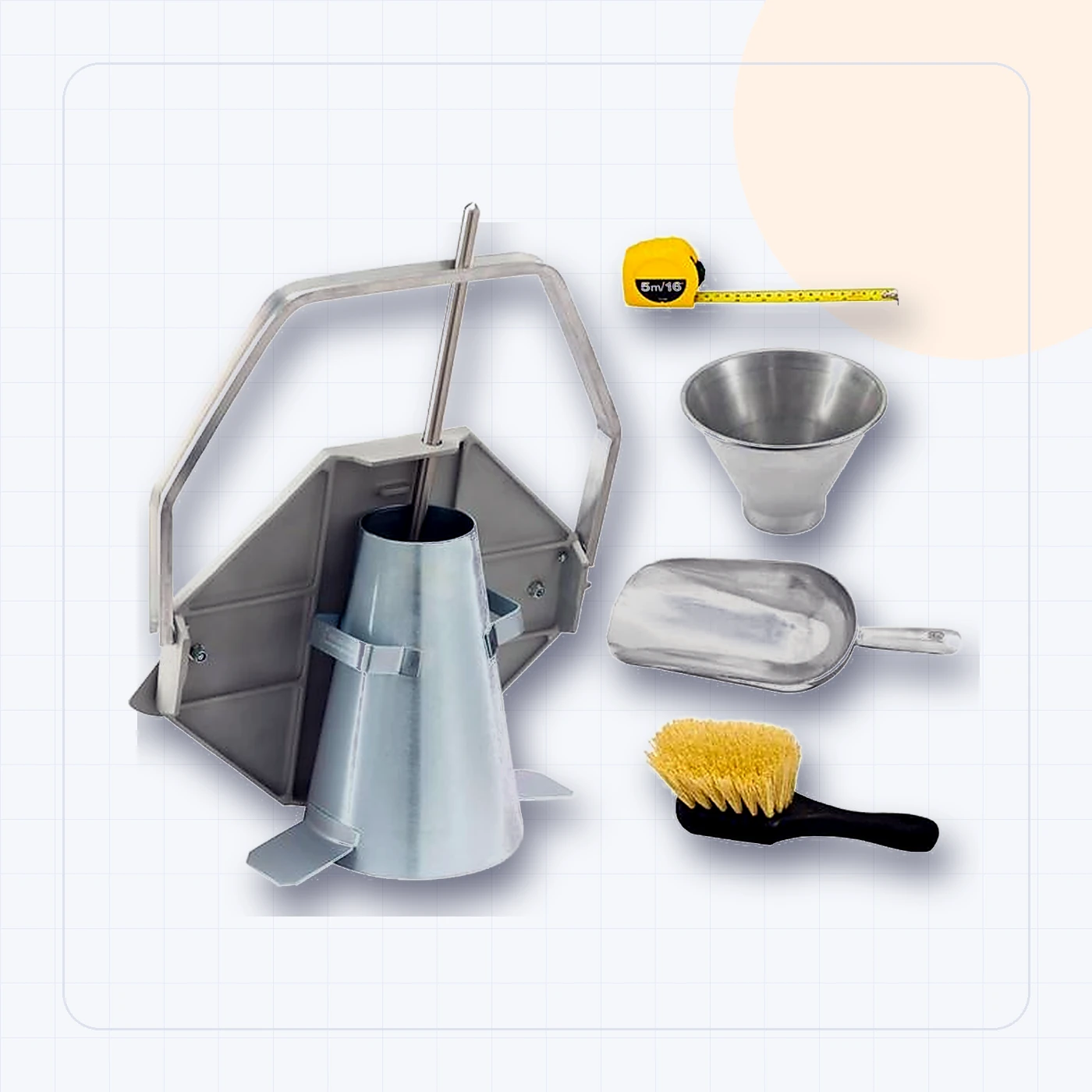 07 concrete slump cone set
